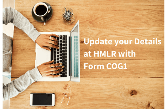 Update your details with Form COG1