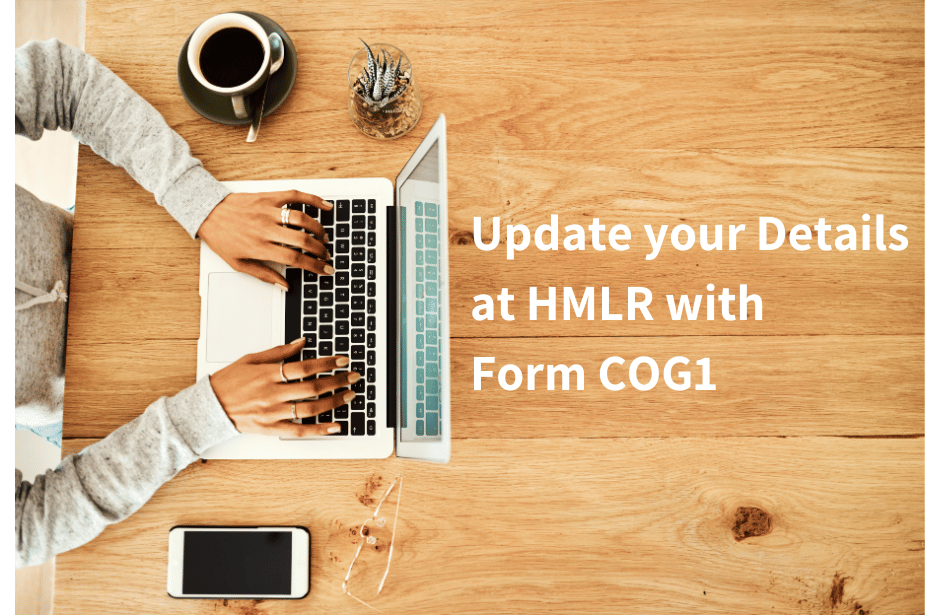Update your details with Form COG1